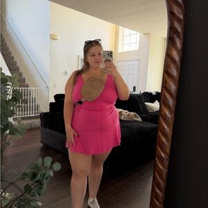HALARA Hot Pink Tank Mini Dress